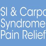 RSI Carpal Syndrome Pain Relief