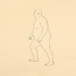 Man walking up a hill HD